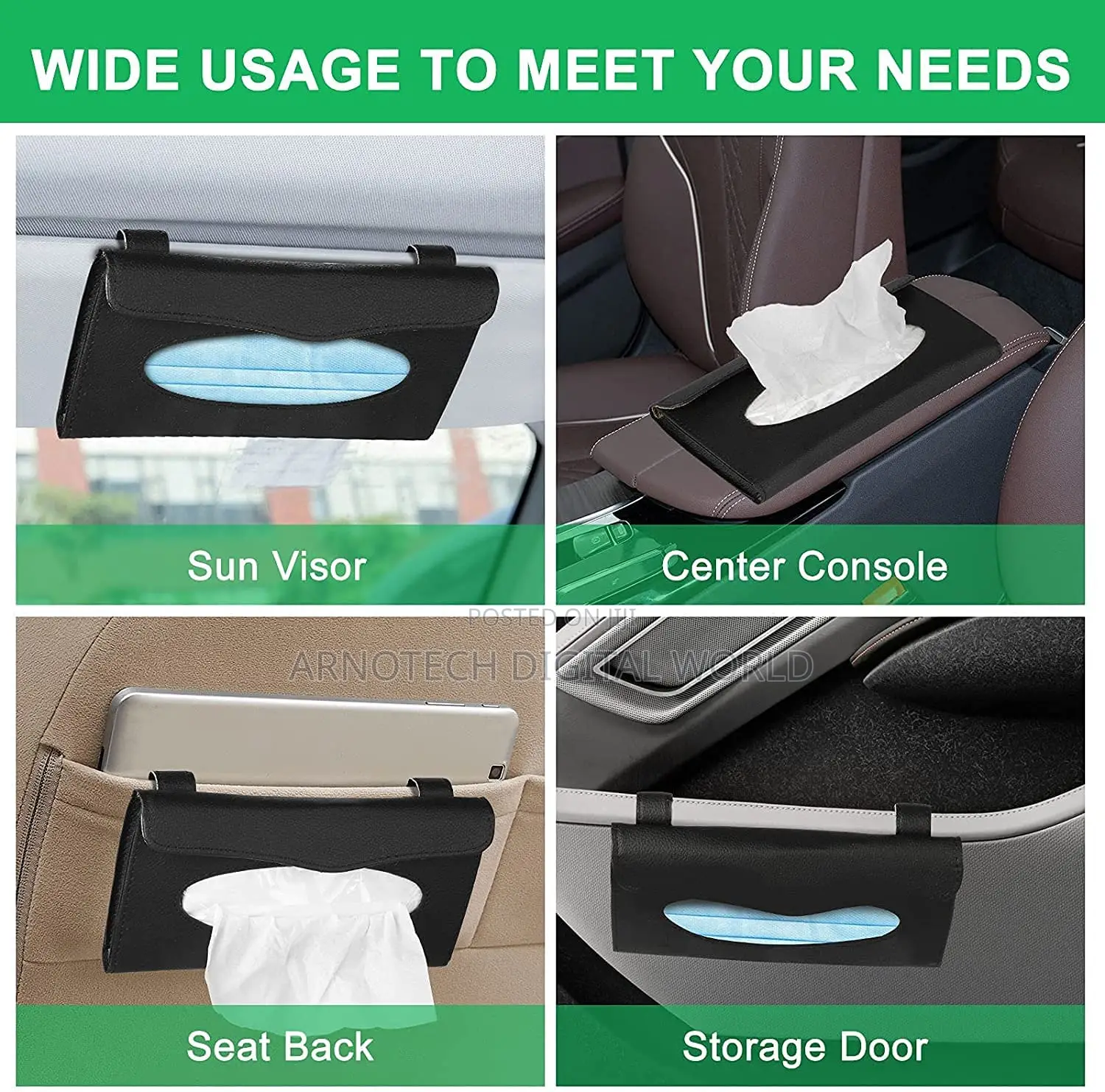 Universal Car Visor Tissue Holder