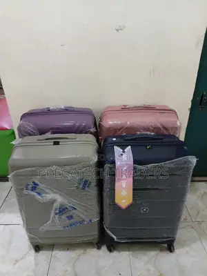 4-Piece Rubber Luggage Set With Tsa Lock