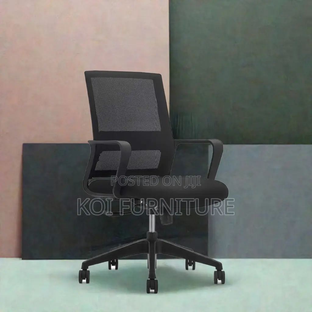 Office Chairs; Mesh Task Kaptains Chair With Lumbar Support