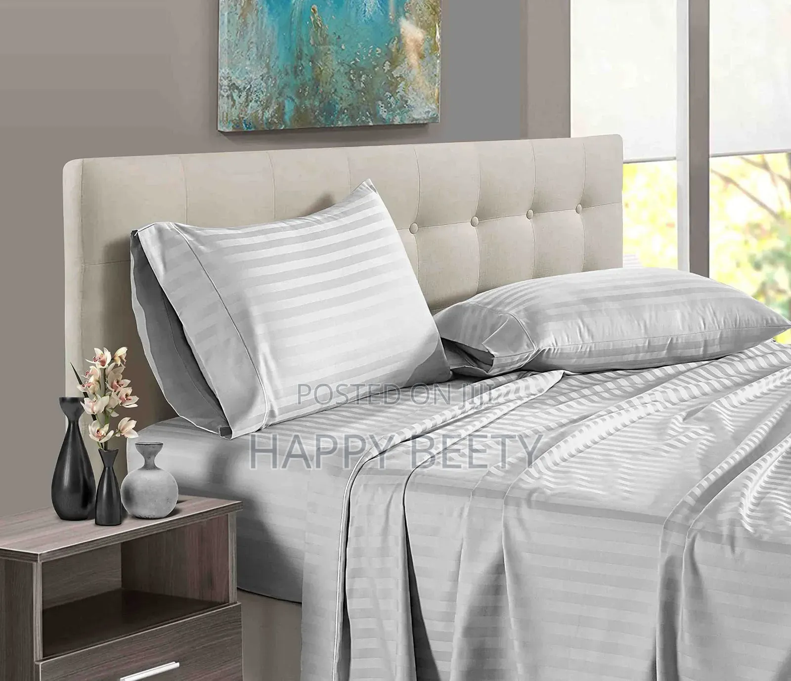 Cotton Stripped Bedsheet