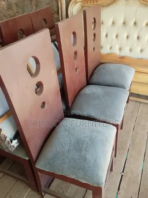 High-Back Wooden Chair