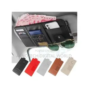 Car Sun Visor Documents Organizer Universal Multi-Pocket Holder