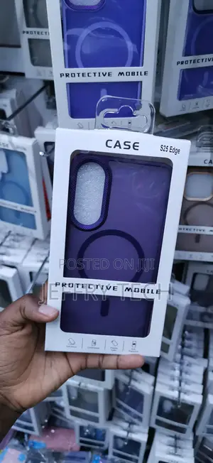Samsung Galaxy S25 Edge Semi-Transparent, Frosted Purple Finish Case