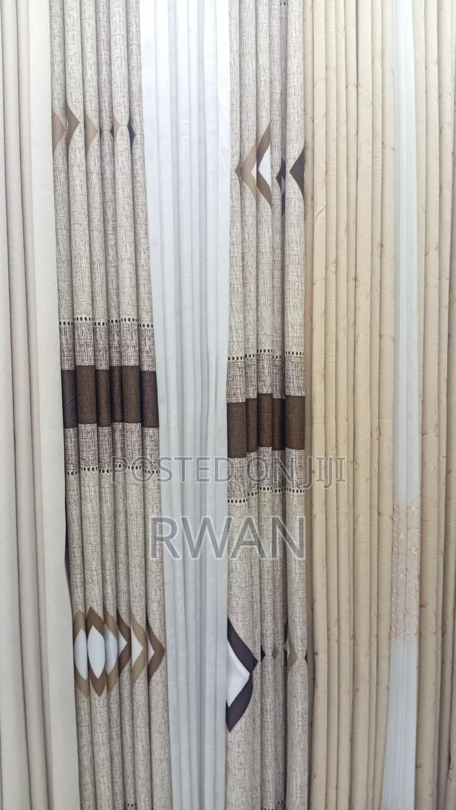 Coffee Brown or Dark Brown Window Curtains