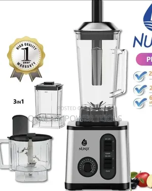 Nunix Pb-03 3-in-1 Commercial Blender With a 2000-Watt Motor,