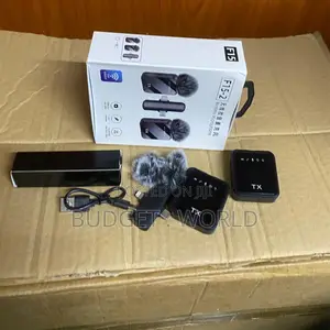 F15-2 Dual Wireless Microphone With Receiver for Android iPhone Rec
