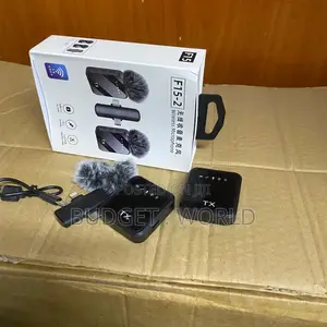 F15-2 Rechargeable Dual Wireless Microphone for Vlogging Interviews