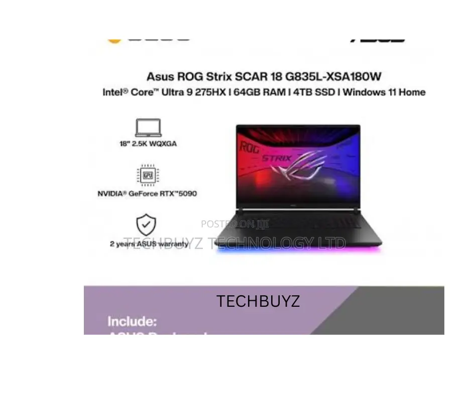 New Laptop Asus ROG Strix G18 64GB Intel Core Ultra 9 SSD 4T