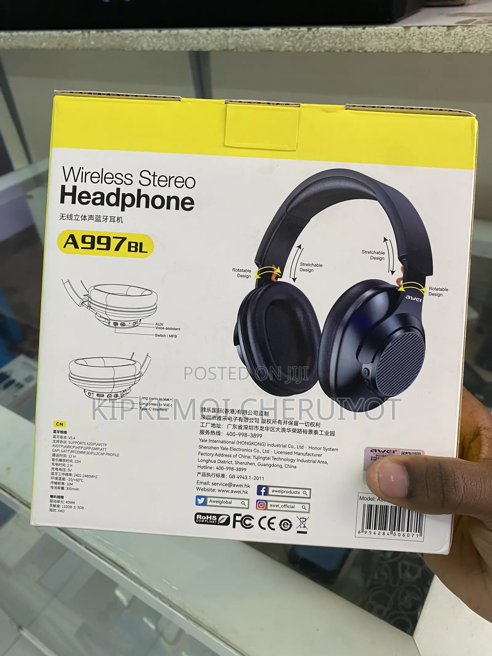 Awei A997bl Headphones