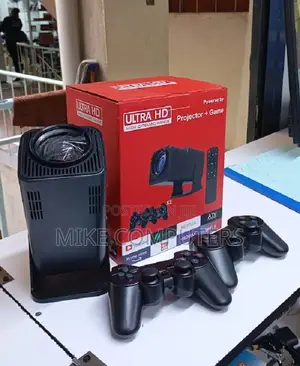 Smart Projector With Wireless Game Pads Home Cinema Gaming System
