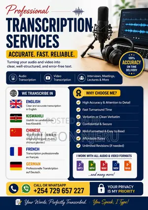 Audio and Video Transcription Services