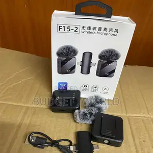 F15-2 Professional Wireless Clip-on Microphone for Interviews Live S
