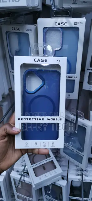 iPhone 17 Deep Blue Eyeship Texture Case