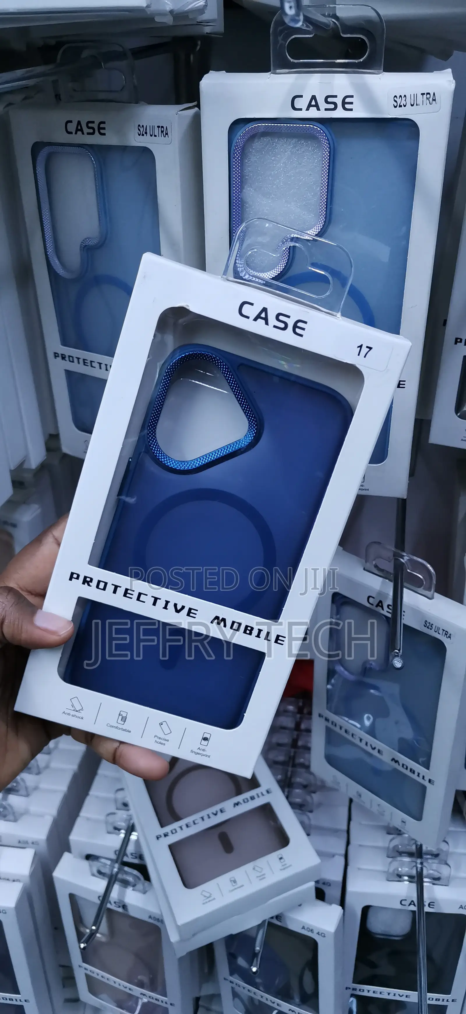 iPhone 17 Deep Blue Eyeship Texture Case