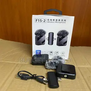 F15-2 Dual Wireless Recording Microphone With Smart Noise Cancellation