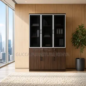 3-Door's Wooden Display Cabinet