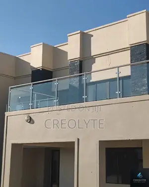Frameless Glass Balustrade With Stainless Steel Rails Rooftop Terrace