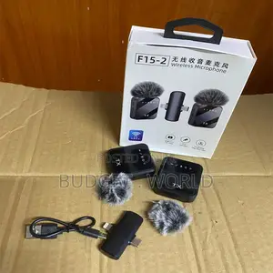 F15-2 Dual Wireless Recording Mic With Long Battery Life Stable Con