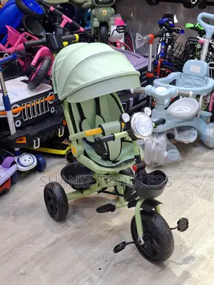 Perfect Gift Baby Tricycle With Handle Basket – Pink Ride-On