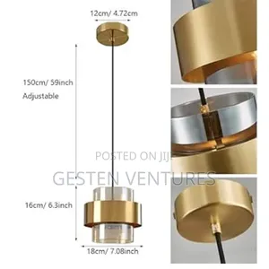 Modern Brass Ceiling Hanging Glass Pendant Light Yt4
