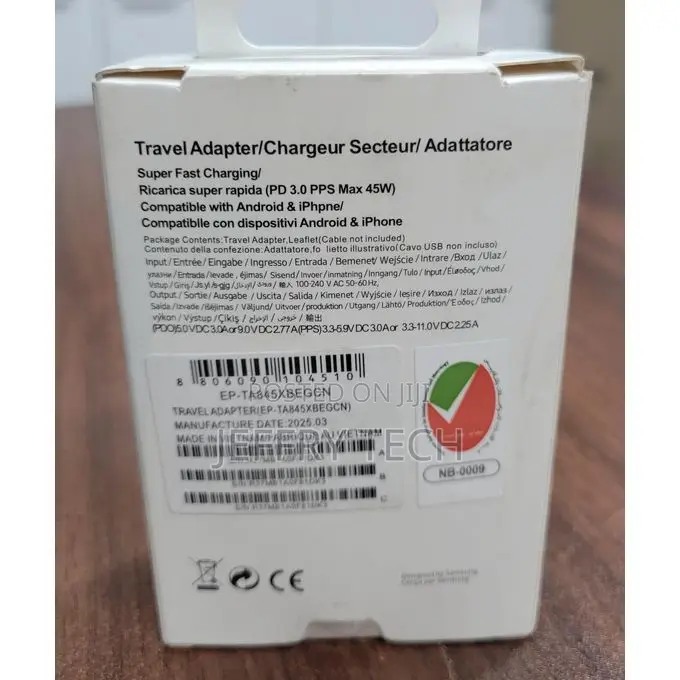 Samsung 45w C-C Adapter