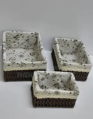 3 in 1 Weaved Basket Organizer
