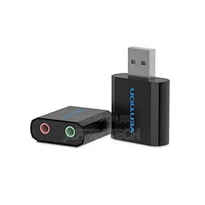 Vention Usb External Sound Card Black Metal Type