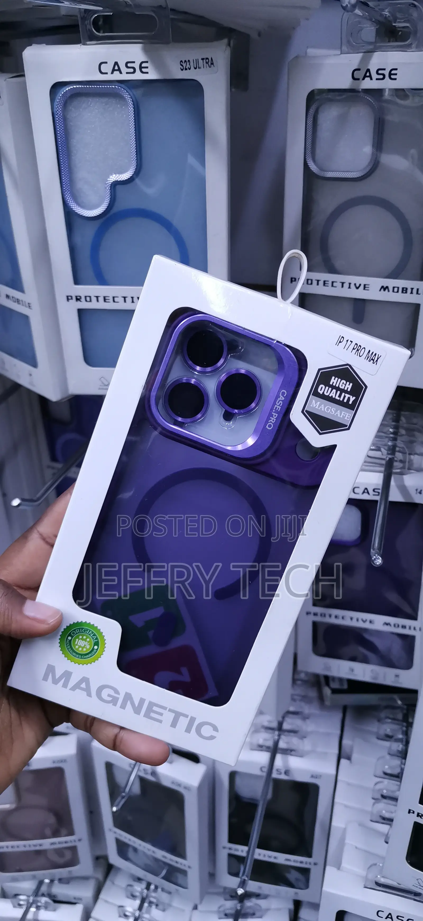 iPhone 17 Pro Max Deep Purple Magnetic Silicone Case
