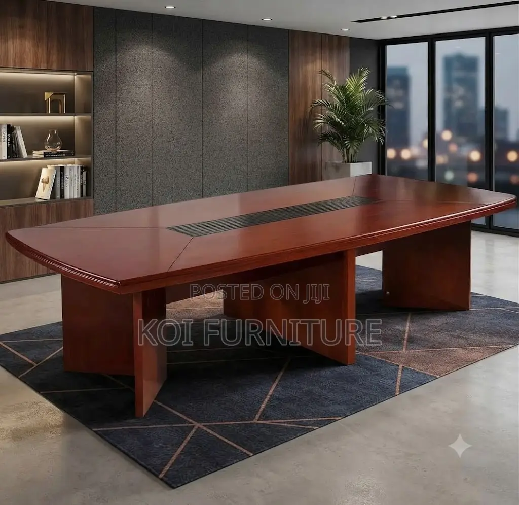 Boardroom Table; 2.4 Meters Mahogany Executive Spacious Ideal Table