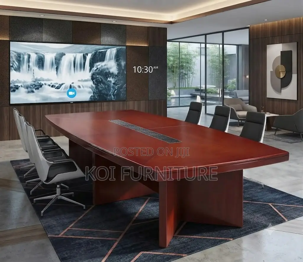 Boardroom Table; 2.4 Meters Mahogany Executive Spacious Ideal Table