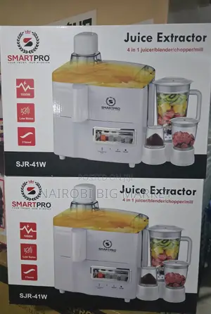 Smartpro 4 in 1 Juicer -Blender-Grinder and Mill Food Processor