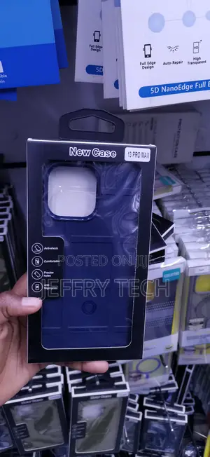 iPhone 13 Pro Max Navy Blue Rugged Shield Case