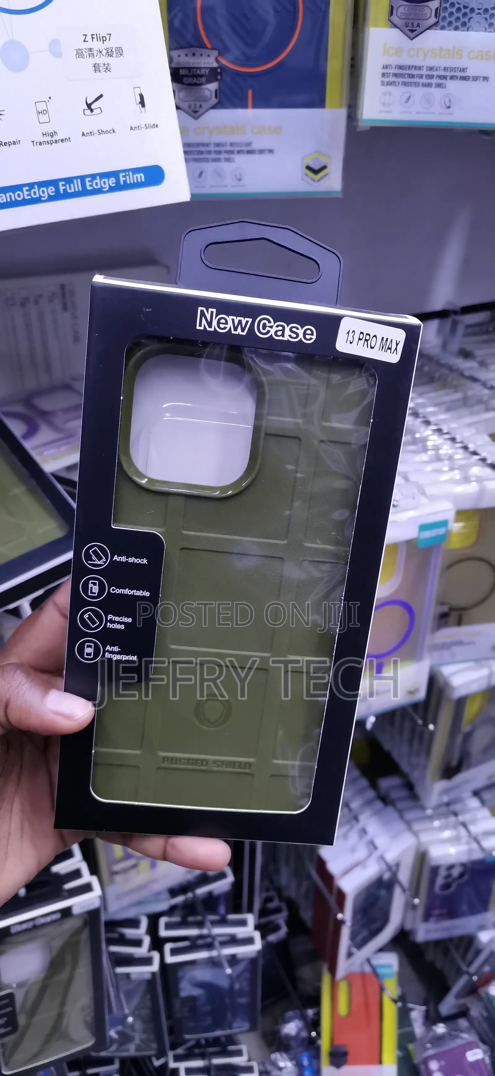 iPhone 13 Pro Max Green Rugged Shield Case