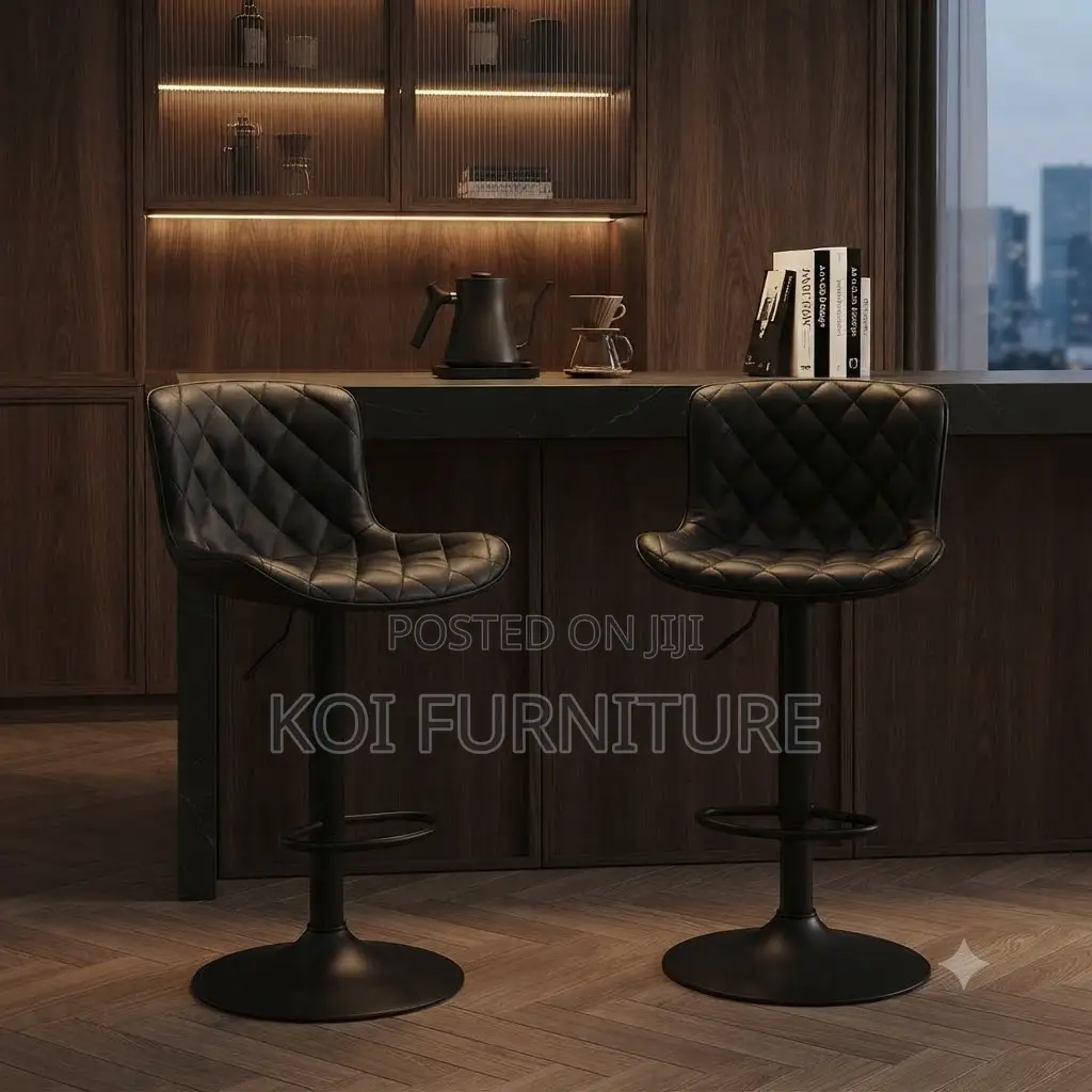 Barstools; Adjustable Kitchen Counter Home Leather Barstools