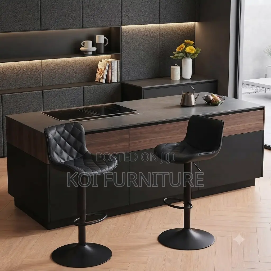Barstools; Adjustable Kitchen Counter Home Leather Barstools