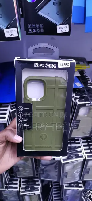 iPhone 12 Pro Army Green Rugged Shield Protective Case,