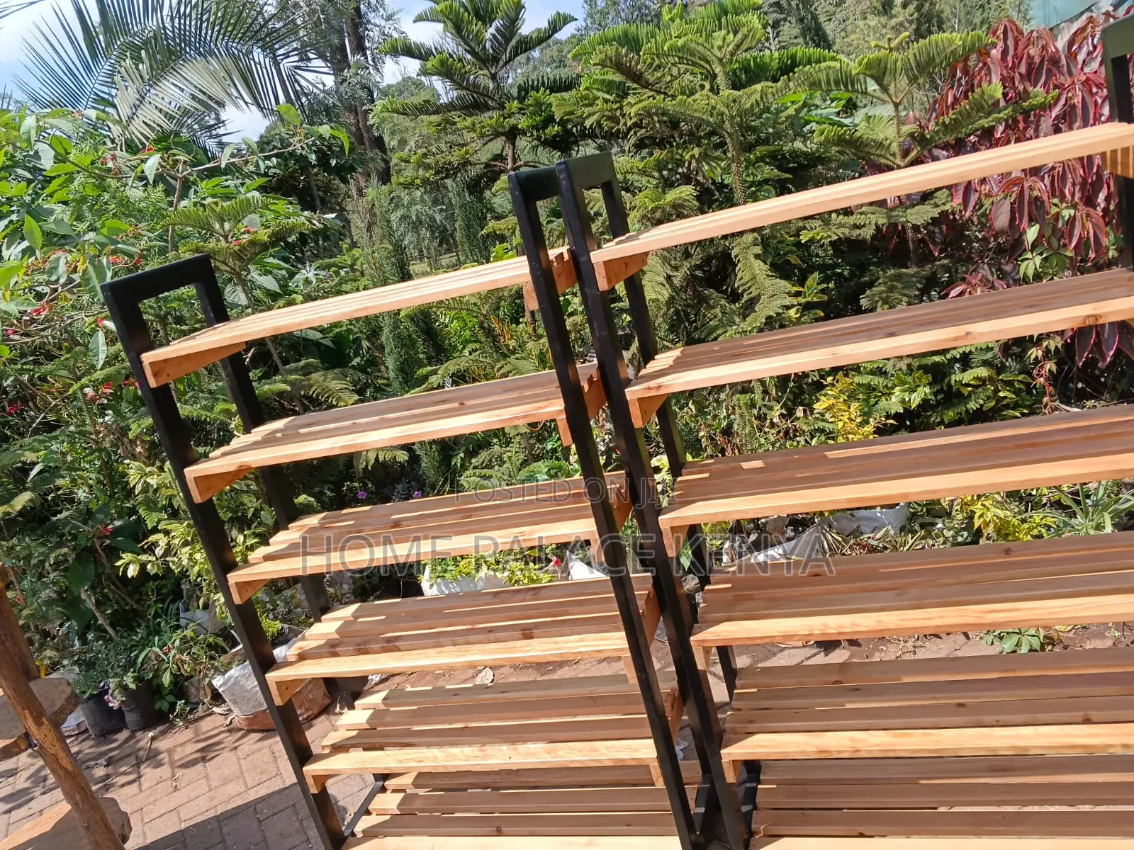 Storage Rack: Open Multi Layer Wooden Pantry Rack