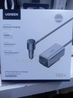 150w Ugreen 4 - Port Gan Fast Car Charger Ec706