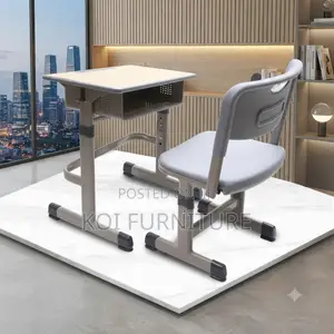 School Furniture; Adjustable Campus Desk Chair Set
