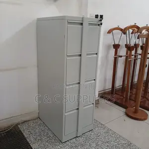4-Drawer's Steel Cabinet With Bar