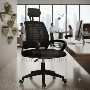 Office Chairs; Headrest Ergonomic Adjustable Office Mesh Seat