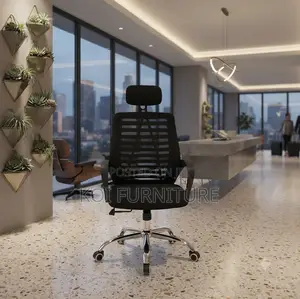 Office Chairs; Headrest Ergonomic Adjustable Office Mesh Seat