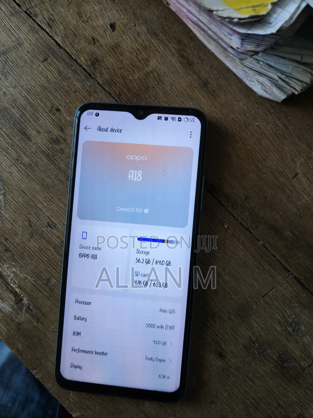 Oppo A18 64 GB Blue