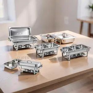 Premium Stainless Steel Compartment Chafing Dish Food Warmer