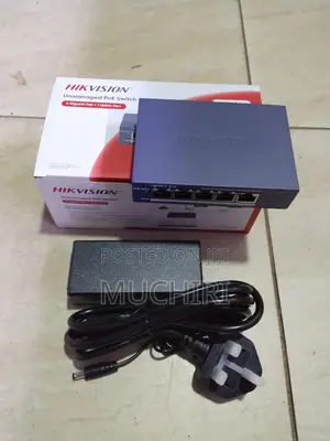Hikvision 4 Port CCTV Power Over Ethernet Switch