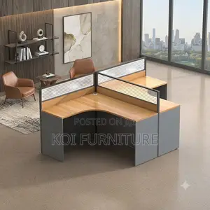 Office Workstation; 2 Users Combination Modular Modern Workstation