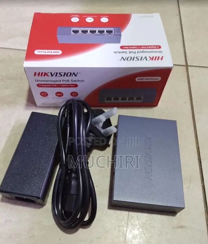Hikvision 4 Port Plug and Play Poe Switch