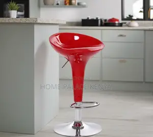 Bar Stool: Funnel Shaped Glossy Bar Chair