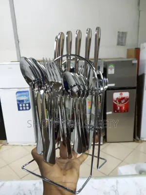 24 PCS Silver Cutlery Set