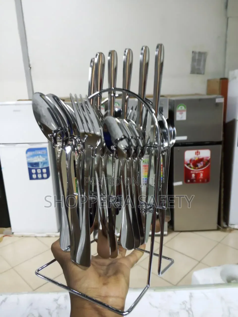 24 PCS Silver Cutlery Set